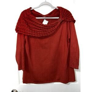 Rust colored extra large Reba sweater